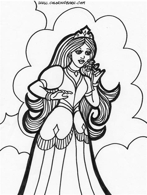 Free Coloring Pages Of Princess Coloring Pages
