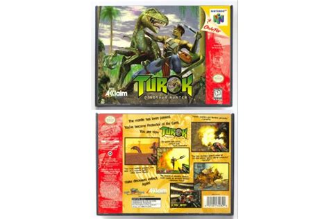 Turok Dinosaur Hunter Retail Style Custom Game Cases For Retro