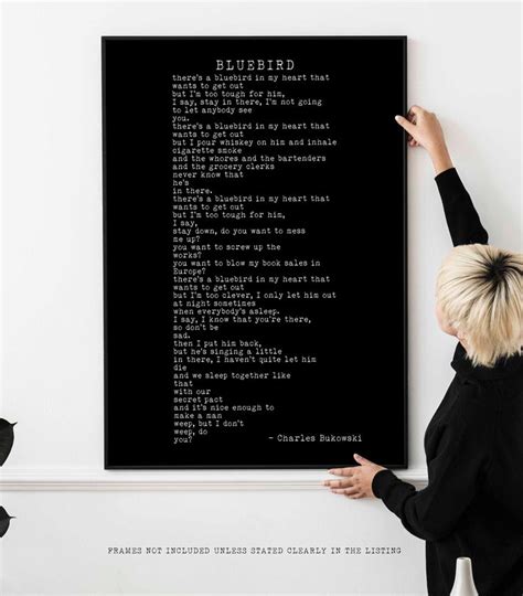 charles bukowski bluebird poem print printable download whether you want this art poem as a