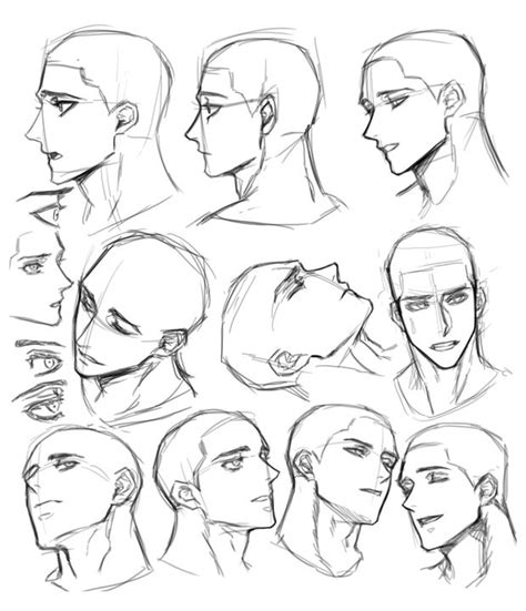 Male Face Drawing Reference In 2020 Face Drawing