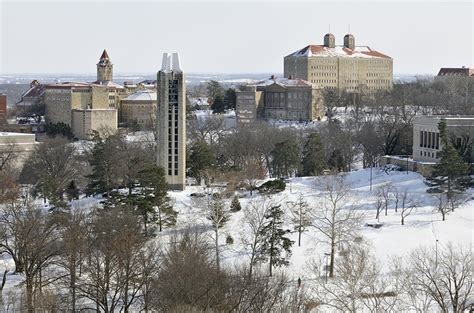 Winter View At Ku University Of Kansas Lawrence Kansas Kansas Usa