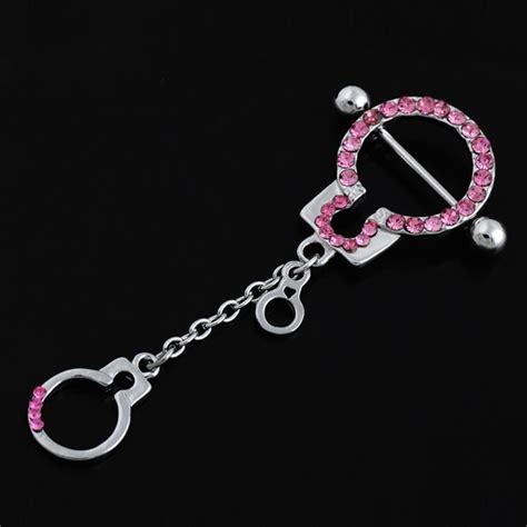 2019 Hot Sale14g 316l Surgical Steel Sex Toys Nipple Ring Nail Clip Nipple Handcuffs Piercing