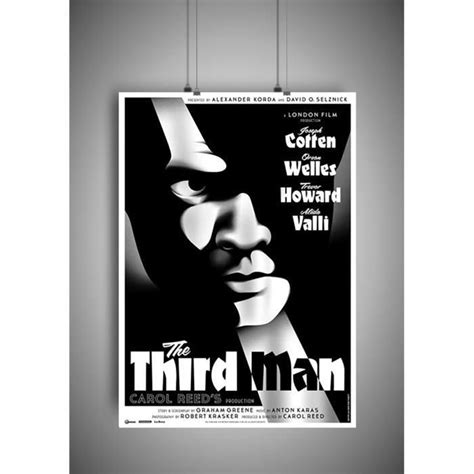 Poster Affiche The Third Man Classic Movie Original A4 21x297cm