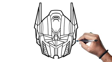 How To Draw Optimus Prime Drawing From Transformers Youtube