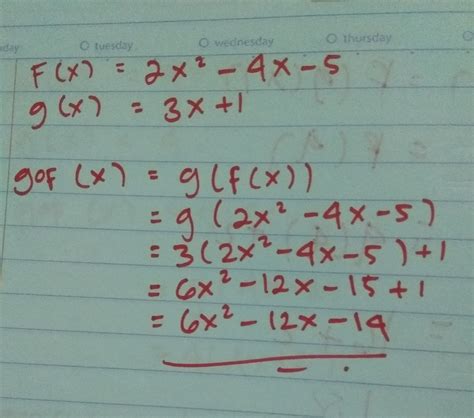 Sederhanakan bentuk pangkat daru 5 pangkat m perbanding 5 pangkat a. diketahui f(x+1) = 2x² - 4x - 5 dan g(x) = 3x - 1. fungsi ...