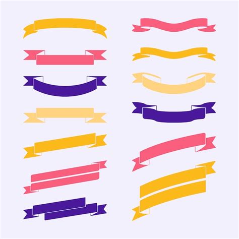 Free Vector Set Of Colorful Banner Vectors
