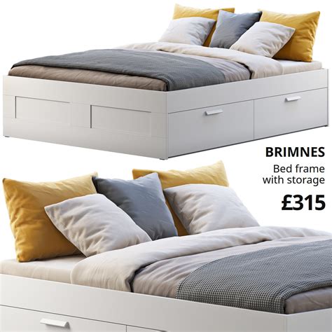 Brimnes Bed 5 Ikea 3d Model Cgtrader