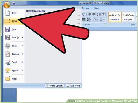 Check spelling or type a new query. How to Create a Template in Microsoft Word 2007: 7 Steps