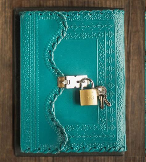 Indian Handmade Leather Personal Diary With Lock Key Unruled Etsy