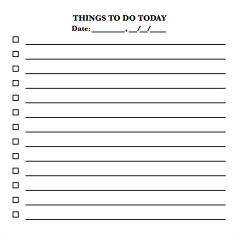 Microsoft To Do List Template For Word Chaseose