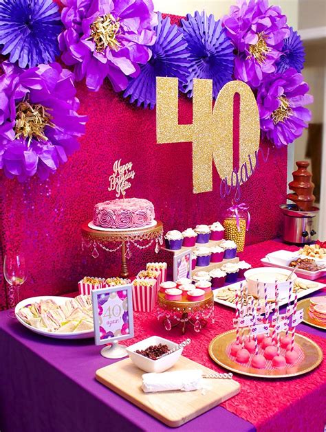 13 best images about 40th birthday party ideas on pinterest kevin costner hot pink and purple