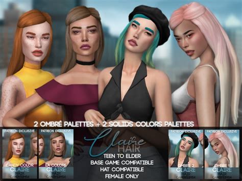Claire Hair At Candy Sims 4 Sims 4 Updates
