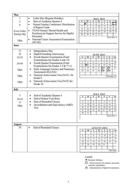 Deped School Calendar For School Year 2022 2023 Teacherph