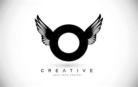 O Letter Logo With Wings Creative Wing Letter O Logo Icon Design