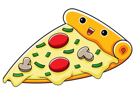 Carino Pizza Cartone Animato Illustrazione 11017933 Png