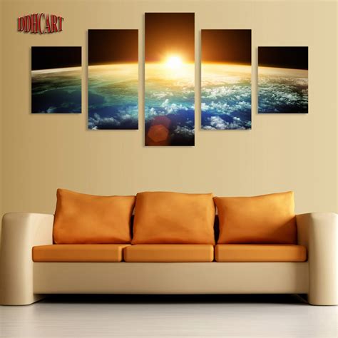 5 Piece Canvas Art Wall Art Prints Painting Space Picture Canvas Home