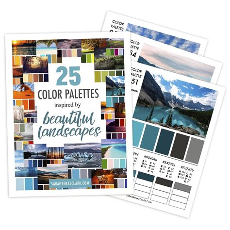 25 Color Palettes Inspired By Beautiful Landscapes Pdf Printable