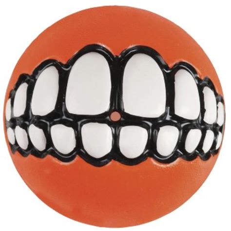 Rogz Fun Dog Treat Ball In Various Sizes And Colors Large Orange
