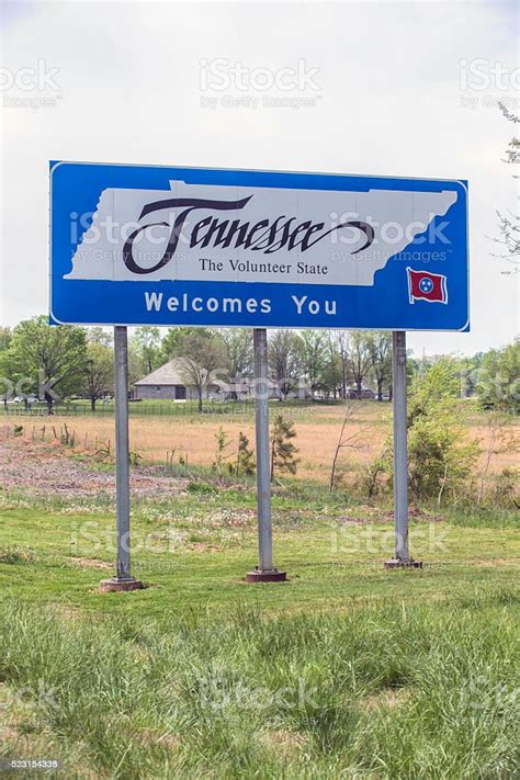 Welcome To Tennessee Sign Stock Photo Download Image Now Kentucky