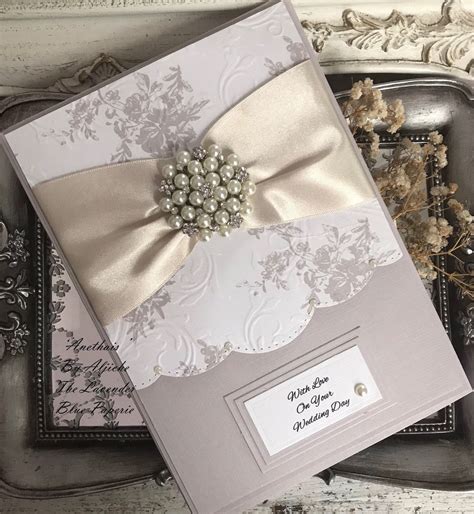 Luxury Boxed Wedding Card Custom Text On Your Wedding Day Etsy