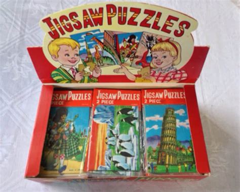 3 Vintage Mini Jigsaw Puzzle Sets By Thefruitpixie On Etsy