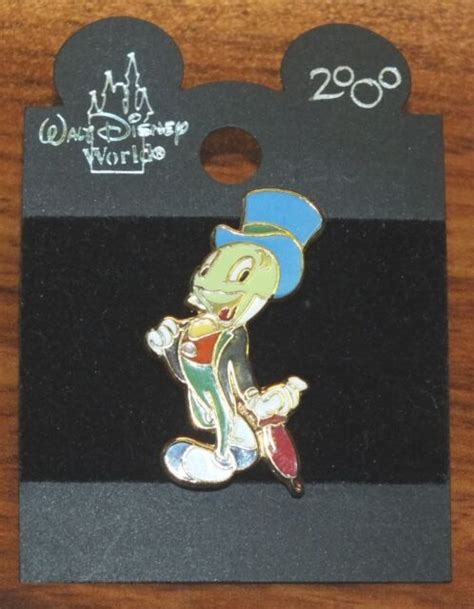 Walt Disney Jiminy Crickets W Umbrella Small 1 14 Inch Pin Brooch