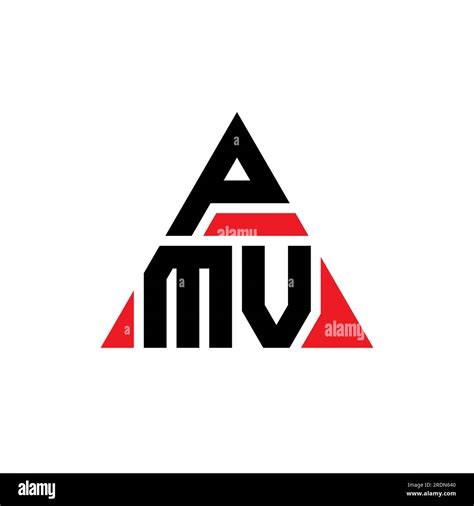 Pmv Triangle Letter Logo Design With Triangle Shape Pmv Triangle Logo Design Monogram Pmv