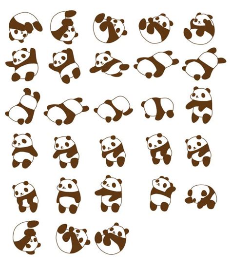 Rolling Panda On Behance Panda Panda Drawing Panda Tattoo