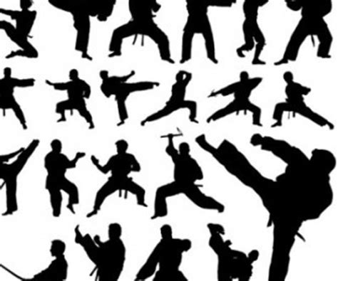 Get 51 martial arts website templates on themeforest. Vector Martial Arts Silhouettes Vector Graphics - Ai, Svg ...