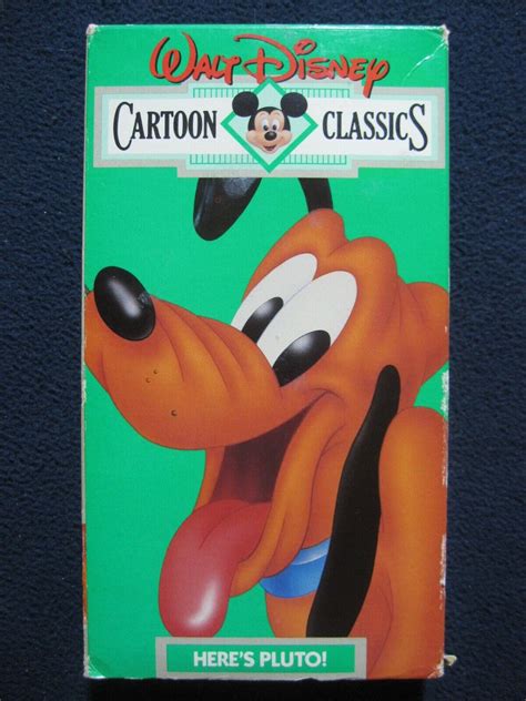 Walt Disney Cartoon Classics Heres Pluto 1987 Vhs Angry Grandpa