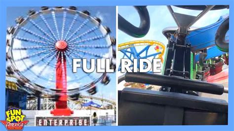 The Enterprise Amusement Park Thrill Ride 1st Person Pov And Off Ride