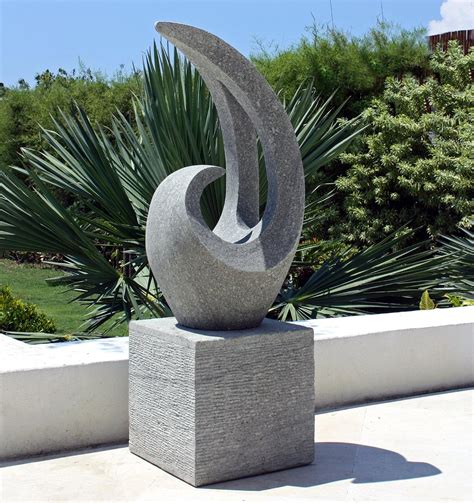 Large Garden Sculptures Curvation Modern Art Stone Statue