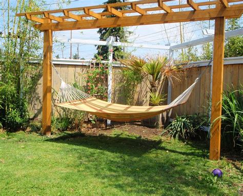 Pergola And Hammock Stand I Want This Not Just Because I Love Hammocks