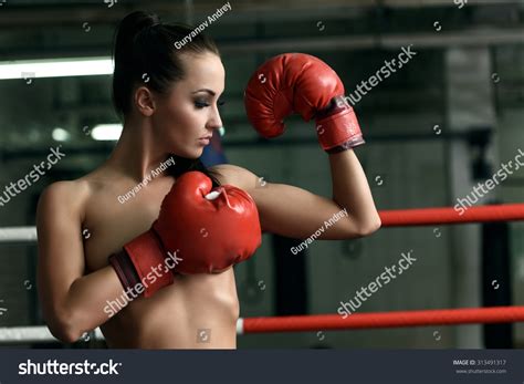 Pretty Naked Female Boxer Looks Her Stock Photo Shutterstock