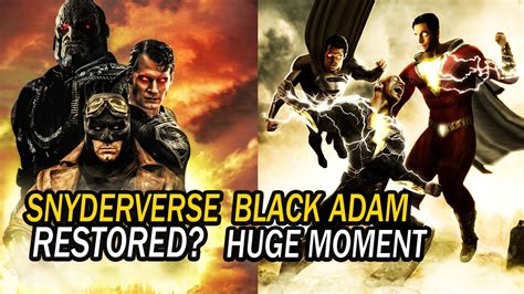 Snyderverse Restored The Rock Black Adam Teasing Superman Shazam Post