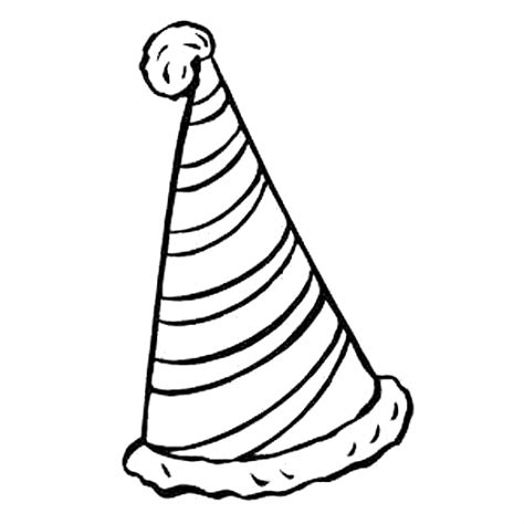 Party Hat Clipart Black And White Free Download On