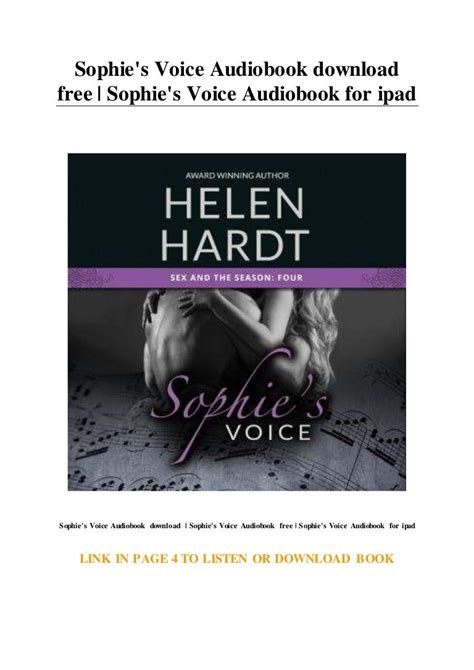 Sophie S Voice Audiobook Download Free Sophie S Voice Audiobook For