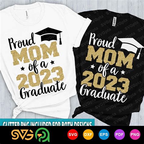 Proud Mom Of A 2023 Graduate Svg Graduate Mom 2023 Class Of 2023 In