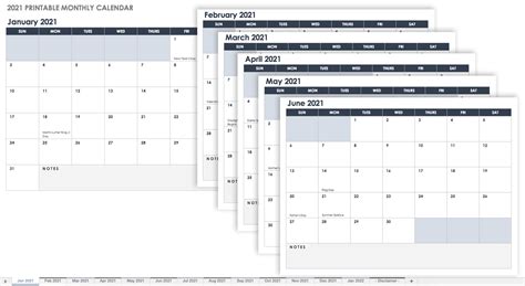 Free Vacation Plan Excel 2021 Calendar Template Printable