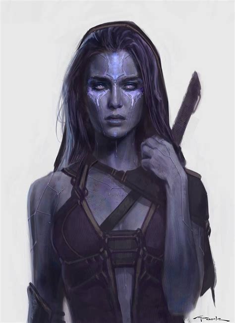 Guardians Of The Galaxy Gamora Concept Art By Andy Park Character