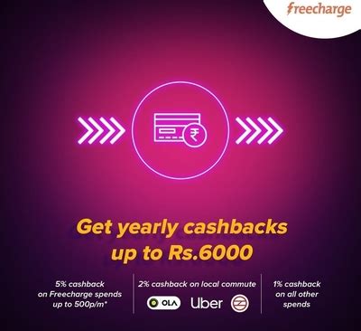 The axis bank freecharge credit card provides you with a plethora of features such as regular reward earn, milestone reward earn along with offers this card unlocks a world of cashback on your freecharge spends, daily commute and other spends. New Credit card from Axis Bank- Freecharge Plus Credit Card | DesiDime