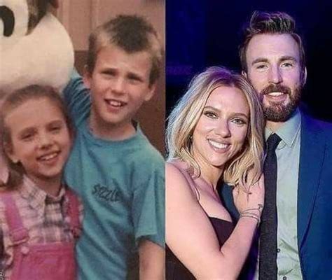 A wise person once said, if you ever regret making a bad decision, just remember that chris evans and scarlett johansson rejected each other. Chris Evans & Scarlett johnsson childhood photo in 2020 ...