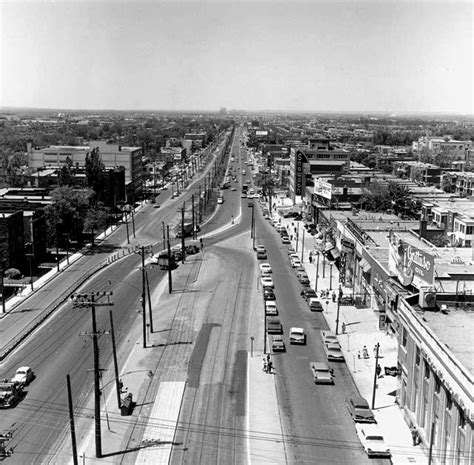 Decarie Boulevard As Seen In 1961 Before It Became A Sunken Expressway Snowdon Building On The