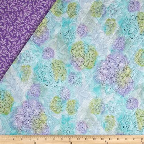 Piccadilly Double Sided Quilted Floral Multi From Fabricdotcom
