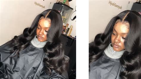 Middle Part Closure Sew In With Curls Youtube