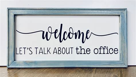 The Office Welcome Sign Etsy
