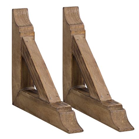 Rustic Wood Corbels Brackets Set Of 2