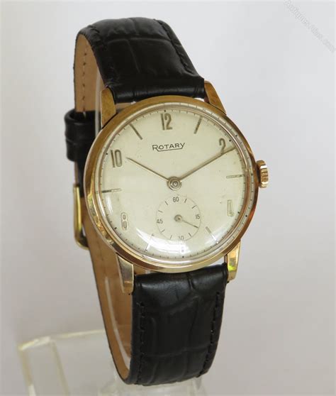 Antiques Atlas Gents 9ct Gold Rotary Wrist Watch 1967