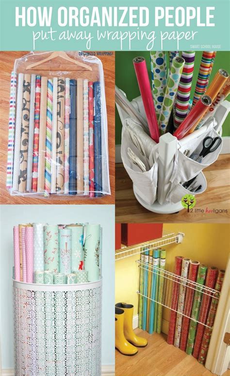 Make The Most Of Your Wrapping Paper Storage Home Storage Solutions