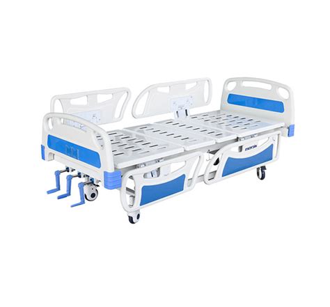 Mechanical 3 Function Hospital Care Bed With Central Locking